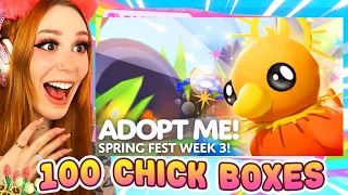 🔴LIVE! 100 DUCKLING BOXES - NEW Adopt Me Spring Update Roblox