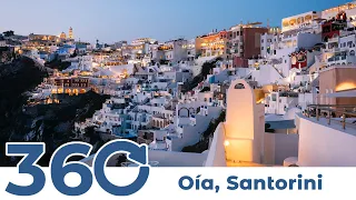 Santorini Tour: Oia. The Best of the Greek Island! Virtual video 360