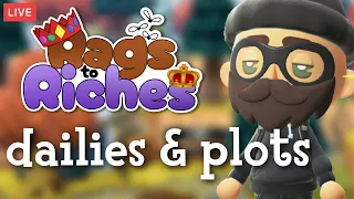 🔴RAGS TO RICHES dailies and building plots! | animal crossing new horizons