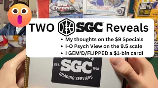2 SGC Submission Reveals!  Is the $9 grading special worth it???