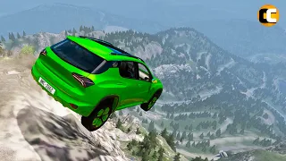 Cliff Drops Crashes with Expensive Cars in BeamNG Drive 3