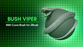 Bush Viper - Snake IMM Curve Brush for ZBrush 2021