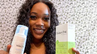 The HONEY POT COMPANY REVIEW!| Boric acid suppositories&sensitive foaming wash review|