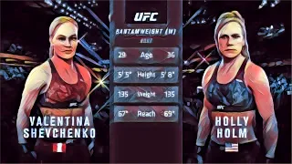 Valentina Shevchenko VS Holly Holm UFC 3