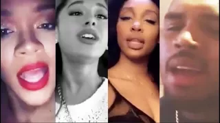 Celebrities singing with their REAL VOICE (Rihanna, Ariana Grande, SZA, Chris Brown, and more)