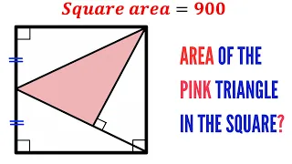 Can you find area of the Pink shaded triangle? | #math #maths | #geometry