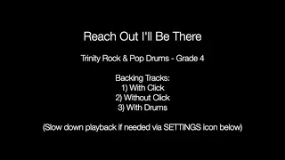 Reach Out I'll Be There by Four Tops - Backing Track Drums (Trinity Rock & Pop - Grade 4)