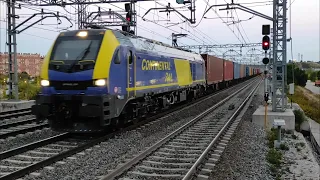 256 de continental rail con el teco Abroñigal - Bilbao en Fuente de la Mora por vía banalizada.