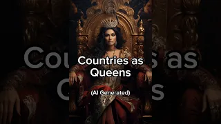 AI Draws Countries as Queens! #ai #aiart #midjourney #country #queen #queens