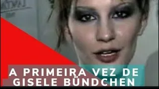 Gisele Bündchen , primeira vez na tv,  entrevista com Francisco Chagas no Over Fashion  janeiro 1996