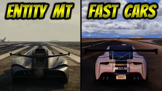 Entity MT VS Fast Cars | New FASTEST Car in GTA Online??