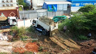 If You Like Bulldozer Push The Soil Don’t Forget Look This Video - Full Video Filling Land By Dozer