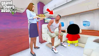 Shin Chan & Franklin Flight Driving Experience With Pushpa, Salaar in Gta 5 in Telugu