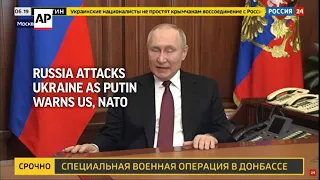 Russia attacks Ukraine as Putin warns US, NATO