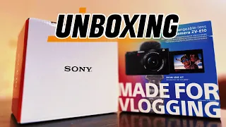 sony ZV - E10  camera unboxing