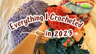 Everything I crocheted in 2023