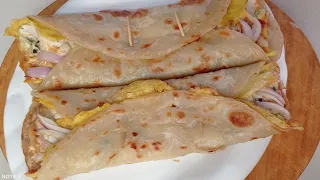 Crispy Egg Paratha Roll | Anda Paratha |Paratha Egg Roll Recipe | Healthy Breakfast Recipe