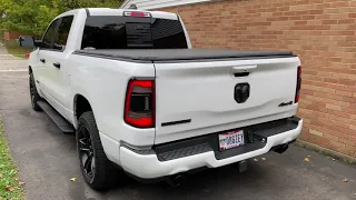 2020 Ram 1500 5.7 Night Edition B2 Fabrications Magnaflow muffler with resonators cold start