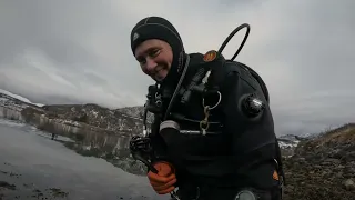 Dykking etter blåskjell i Straumen - Kvæfjord (Scuba diving for mussels)