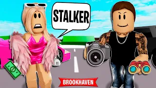 A FAMOSA QUE ERA PERSEGUIDA POR UM STALKER| Historinha no Brookhaven RP🏡 | Roblox