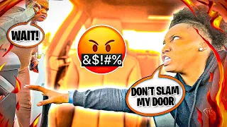 SLAMMING THE DOOR PRANK ON FIANCE!! *HILARIOUS*