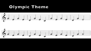 Olympic theme - clarinet and trumpet