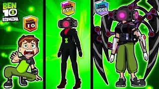 Brawl Stars Rank Up "Evolution of Boombox Woman": Ben 10 Skibidi Toilet #117 Fanmade Transformation