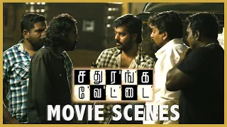 sathuranga vettai movie scene | Natty plans to Cheat Jewellery  shop | Natraj , H.vinoth