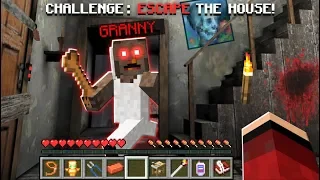 WE ESCAPE FROM GRANNY'S MINECRAFT HOUSE!