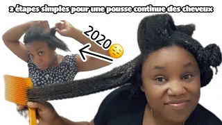 Pousse 3x plus rapide des cheveux après 1 application/croissance rapide et des cheveux plus forts