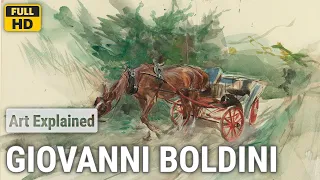 Giovanni Boldini: A collection of 10 oil and water color paintings with title and year [HD]