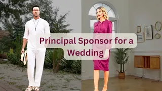 Principal Sponsor for a Wedding Opting for Semi-Formal | Principal Sponsors Wedding Dress