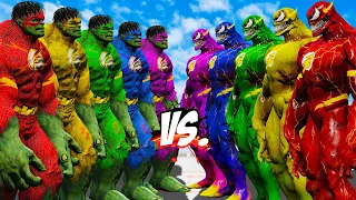 TEAM HULK COLOR VS TEAM VENOM COLOR - EPIC SUPERHEROES WAR