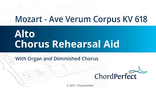 Mozart's Ave Verum Corpus KV 618 - Alto Chorus Rehearsal Aid