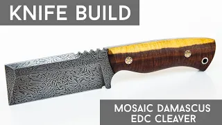 Knife Build Walkthrough: Mosaic Damascus EDC Cleaver