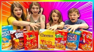 DON'T CHOOSE THE WRONG CEREAL SLYME CHALLENGE | We Are The Davises