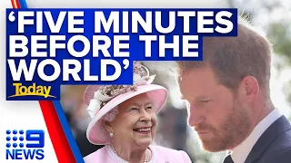 Prince Harry heard of Queen’s death five minutes before the rest of the world | 9 News Australia