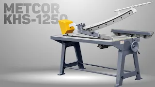 Nożyce gilotynowe od Metcor Polska - KHS-1250. Cięcie blachy. Cutting sheet metal. Guillotine shears