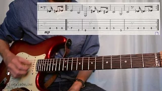 Learn the Complete Pink Panther solo LEAD Guitar Lesson & play along at end