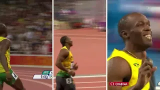 ALL Usain Bolt 100m di nam at the same times! #olympics2020