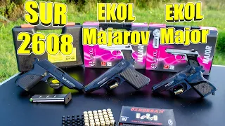 Sur 2608 vs. Ekol Majarov & Major | Сравнение стартовых пистолетов