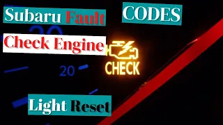 how fix Subaru outback check engine light flashing cruise control traction control