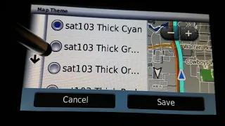 Custom thick 2D line route color on Garmin DriveSmart or nuvi