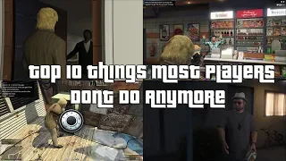 GTA Online Top 10 Things And Activities Most Players Stopped Doing