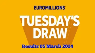 Euromillions Live Results 05 March 2024 | euromillions draw live tonight