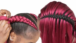 Can't Feedin Braids??! Trying Tiktok Feedin Braids Hairstyles / Nkemjeffrey