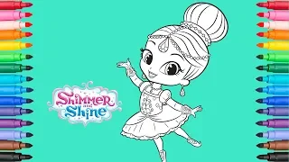 Coloring Shimmer Ready For Ballet | Shimmer and Shine Coloring Pages