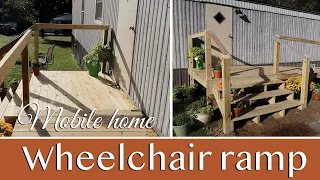Mobile Home Updates | New Back Porch And Wheelchair Ramp | Single Wide