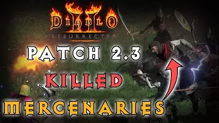 Diablo 2 Resurrected | Patch 2.3 KILLED Mercenaries?? | Mercenary Bug NOT Working Any More...