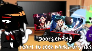 Doors entity react to seek backstory by GH || Gacha club Roblox Doors || Part 1